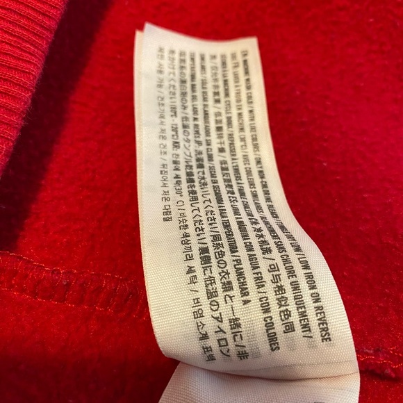 Hollister Vibrant Red and White Striped Crewneck Sweater - Picture 4 of 5